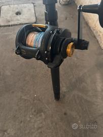 Canna da traina con mulinello penn squal 16vs