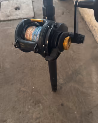 Canna da traina con mulinello penn squal 16vs