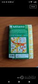 mappa stradale e turistica vintage di Milano,