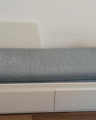 letto singolo Ikea con altro letto estraibile 
