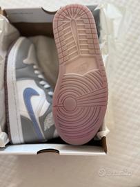 Jordan 1 Mid Wolf Grey taglia 38
