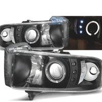 FARI PER DODGE RAM 94-01 LED OCCHI ANGELI NERO