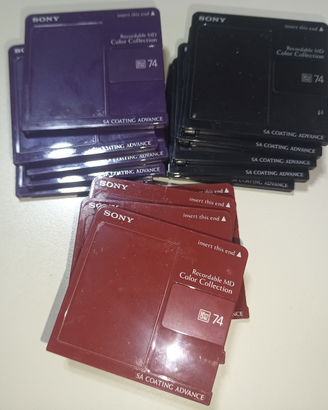Lotto minidisc Sony Color Collection 74 usati