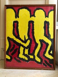 Quadro su tela cornice legno