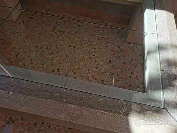 tavolino in vetro e pietra 