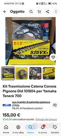 kit completo per moto 
