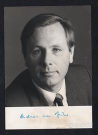 ANDREAS VON BULOW AUTOGRAFO POLITICO TEDESCO SPD