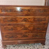 Comò/ cassettiera antica in radica