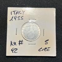 Collectible Coin 5 Lire 1955 KM# 92 🇮🇹