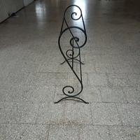 Set 5 accessori bagno ferro battuto nero