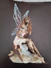 Statuina Fatina dei Boschi Fantasy - altezza 32 cm