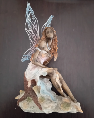 Statuina Fatina dei Boschi Fantasy - altezza 32 cm