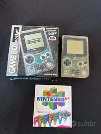 Nintendo Game Boy Pocket Clear Trasparente CIB