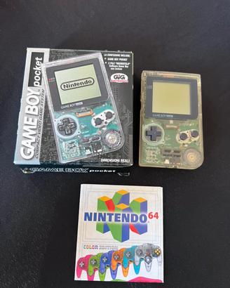 Nintendo Game Boy Pocket Clear Trasparente CIB