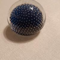 fermacarte sfera vetro sommerso di murano '60