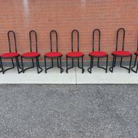 8 sedie design anni 80