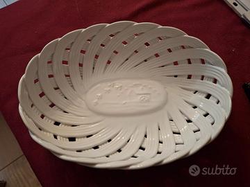 Centrotavola vintage cestino ovale Mulino Biano