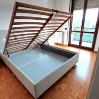 Letto contenitore con rete ortopedica 160x200