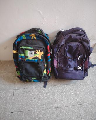 lotto zaino scuola Invicta e satch ergonomico 