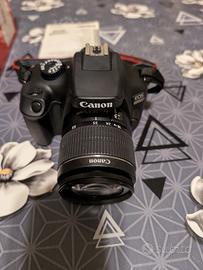 CANON EOS 4000D + Obiettivo + 2 batterie.