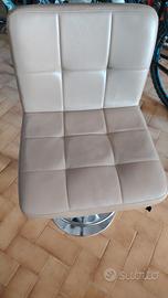 4 sgabelli pelle beige 