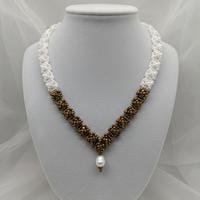 Collana Vintage anni 40 artigianale Perla Vera