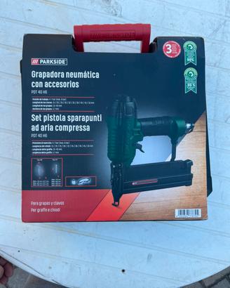 Set pistola sparapunti ad aria compressa