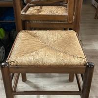 Sedie da osteria seduta in paglia