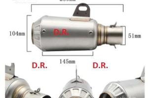 Scarico CORTO SPORTIVO universale 260 mm moto