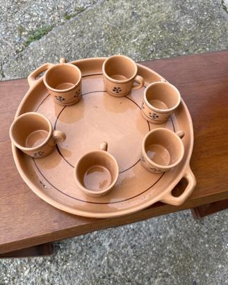 Servizio da caffè vintage in ceramica
