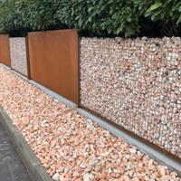 Recinzione Corten/Pietre di marmo