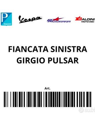1B007050000H4 - FIANCATA SINISTRA GRIGIO PULSAR