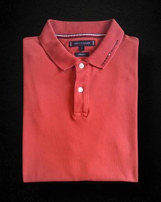 Tommy Hilfiger Polo Uomo L Corallo Y2K