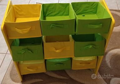 scaffale portaoggetti per bambini 