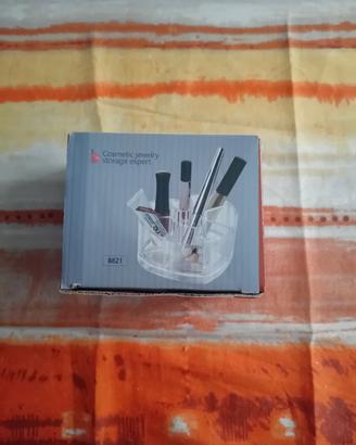 Organizer per cosmetici a cuore 8 scomparti