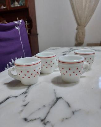 Set di 4 tazzine da caffè vintage anni ’80/’90