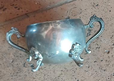 Zuccheriera vintage silver plated 