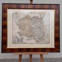 Carta geografica incorniciata