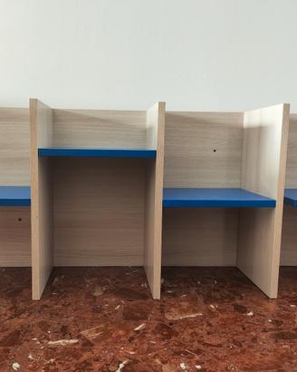set coppia mensole per studio o cameretta