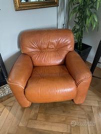 Poltrona pelle Busnelli originale