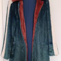 cappotto in pelliccia sintetica