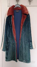 cappotto in pelliccia sintetica