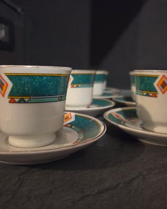 Set 10 tazzine da caffè con piattino "Liezen"