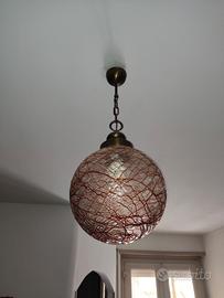 LAMPADARIO IN VETRO DECORATI