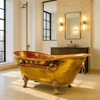 bagno in ottone realizzata a mano 170 cm