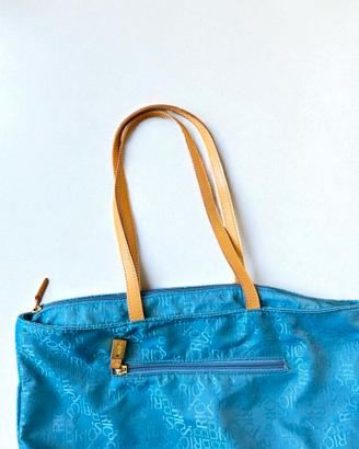 Borsa Bric's Blu in Tessuto Logatto