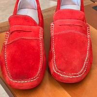 Mocassino in pelle misura 42 colore rosso