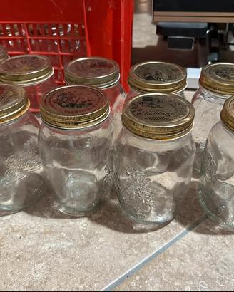 20 Barattoli Vetro 1 Litro bormioli con Coperchio