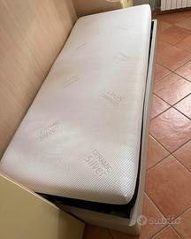 Letto singolo 90x200 con materasso in memory