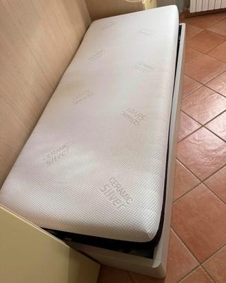 Letto singolo 90x200 con materasso in memory